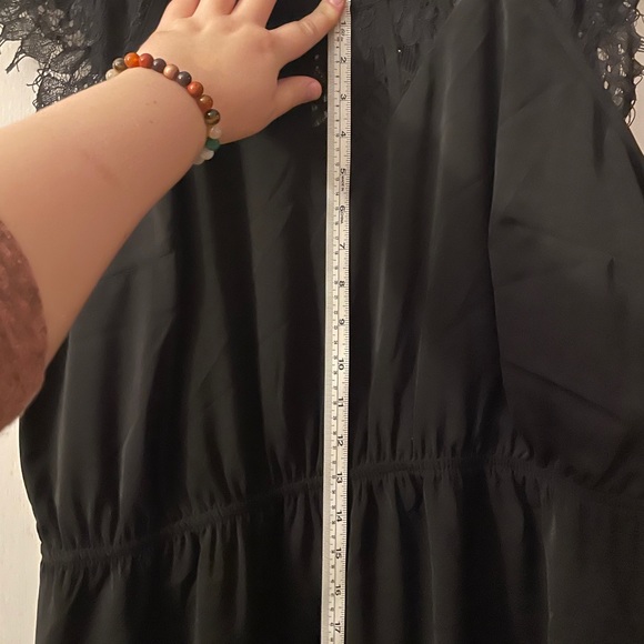 Black Lacy Sleevey Dress - Picture 3 of 3